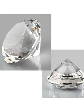 Clear Crystal Diamond Glass Paperweight Decorative Glass Diamonds Wedding